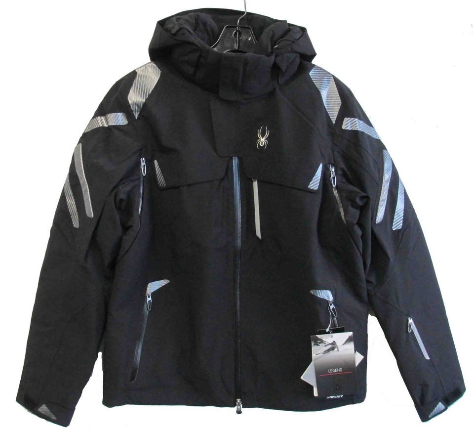 SPYDER JACKET ~ MENS MONTEROSA JACKET ~ S M L XL XXL ~ BLACK 123024 