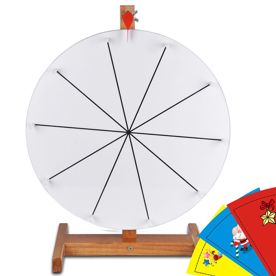 16 Prize Wheel Free Template DIY Design Tabletop Spin Game Trade Show 