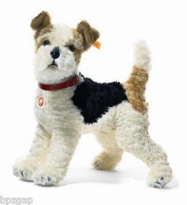 steiff foxy white brown black fox terrier ean 031717 time