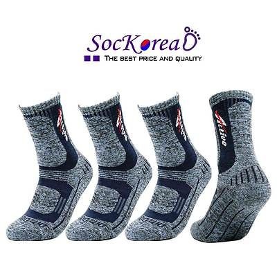 NEW 4 Pair Mens Camping Outdoor Trekking Hiking Socks COOLON fabric