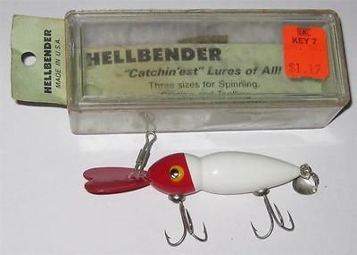 WHOPPER STOPPER MIDGET HELLBENDER 1100 SERIES VINTAGE LURE IN THE BOX