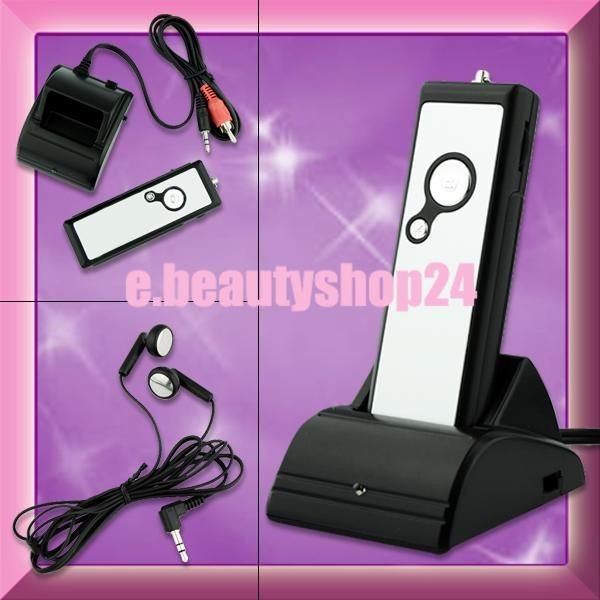   in 1 Wireless Headphone Earphone Black for /MP4 PC TV CD FM Radio