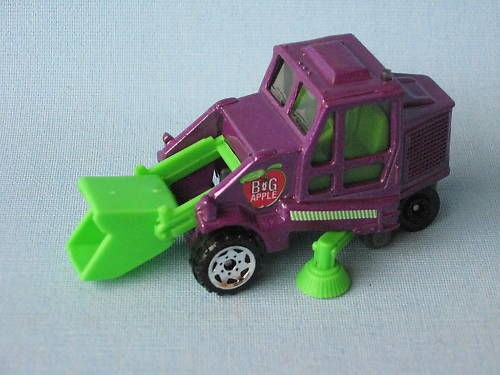 matchbox street cleaner road sweeper purple big apple time left