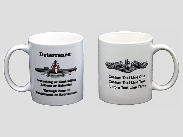 PERSONALIZED Submarine Definition of Deterrence Boomer Coffee Mug SSBN 