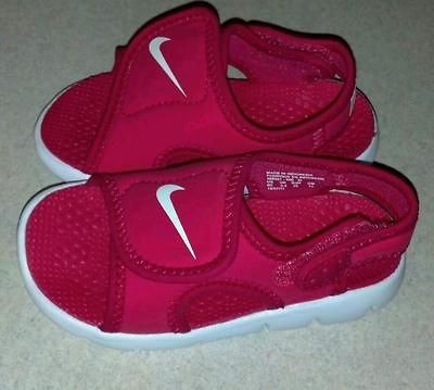 NWOB Nike Sunray Adjust 4 PINK Sandals   Velcro SIZE 10C Style 386521 