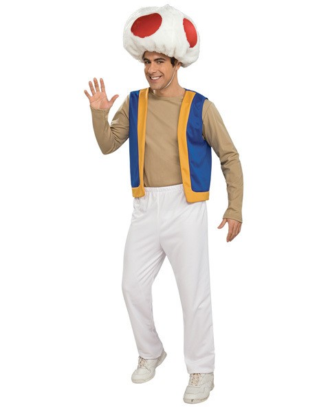 super mario bros toad mens costume