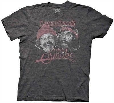 Cheech And Chong Up In Smoke Faces Funny Adult Medium T Shirt