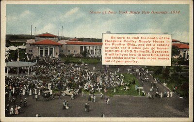 Syracuse NY State Fair Grounds Hodgkins Poultry Supply Adv 1914 