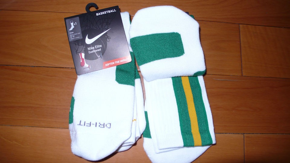 Nike Elite sock 2.0 platinum Brazil Olympic Electric Green Neon SZ L 