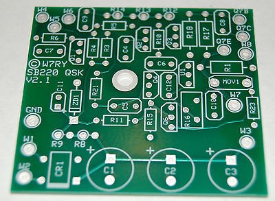 w7ry heathkit sb 220 qsk board linear amplifier qsk system