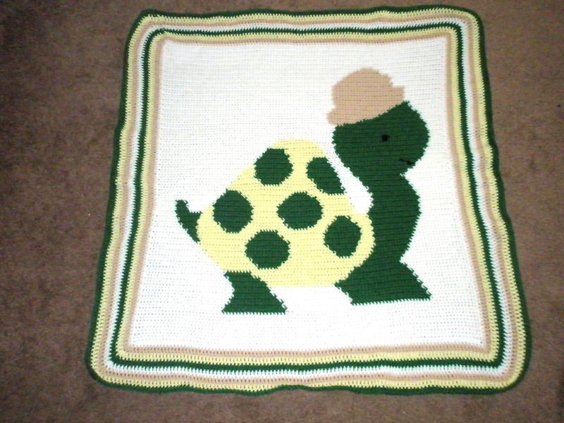 turtle baby afghan crochet pattern  2 99