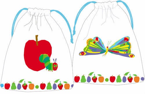 THE VERY HUNGRY CATERPILLAR P.E / KIT DRAWSTRING COTTON BAG (B.N.W.T)