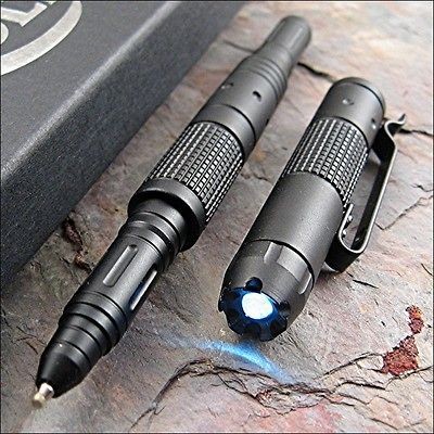 Colt Tactical Defense Pen Glass Breaker LED Crown DNA Catcher Kubotan 