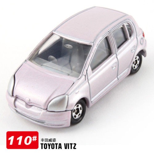 rare tomica 110 toyota vitz w badge pink car diecast