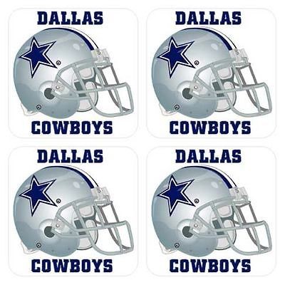 dallas cowboys helmet drinks coaster mat set of 4 pcs