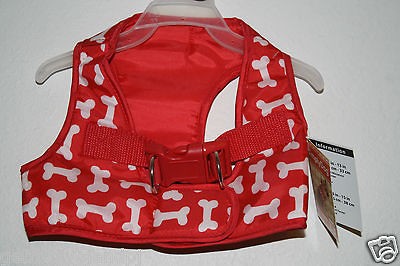 Medium LuLu Pink Dog Body Harness Red Bone M 14 15 Beagle Dachshund