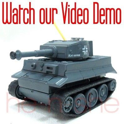   Micro Raido Remote Control RC Battle Tank German Tiger 1 Grey 9231 1