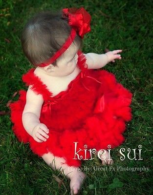 newborn baby infant red pettiskirt tutu nb 6m w02b