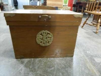 vintage wooden chinese shipping tea crate  99