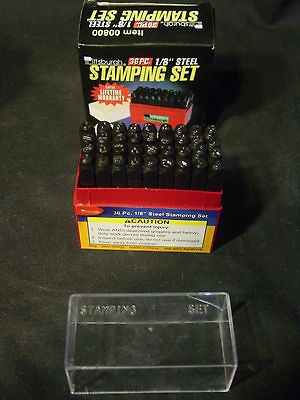   Wood Stamp Stamping Number Letter Alphabet Punch Marking Tool Set Kit
