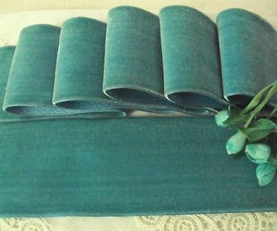 vintage french silk rayon velvet satin ribbon 