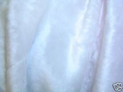 Faux Fur Fabric BRIGHT WHITE   All Sizes Bulk Discounts FREE POST