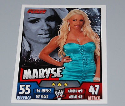 Newly listed MARYSE Slam Attax RUMBLE wwe wrestling euro diva card