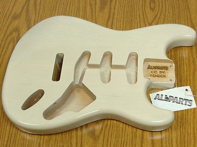 NEW Fender Lic Vintage Ash Stratocaster BODY Mary Kay White 