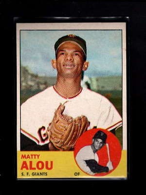 1963 topps 128 matty alou ex mt b5106 time left