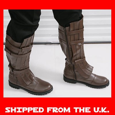 Star Wars ANAKIN SKYWALKER JEDI BOOTS BROWN Quality + Value   Costume