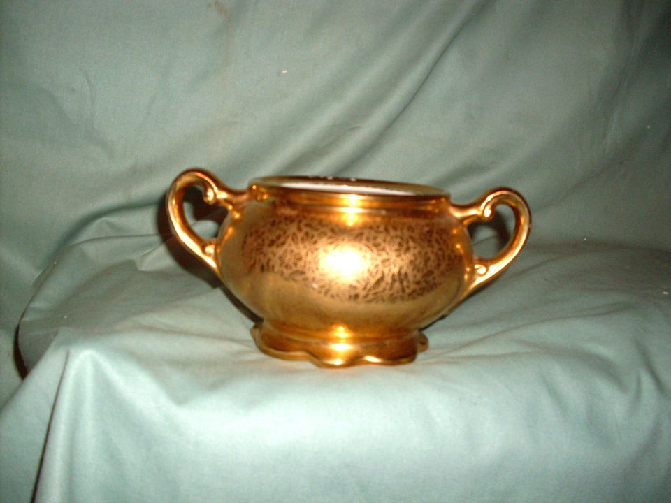 wheeling gold china sugar no lid  8