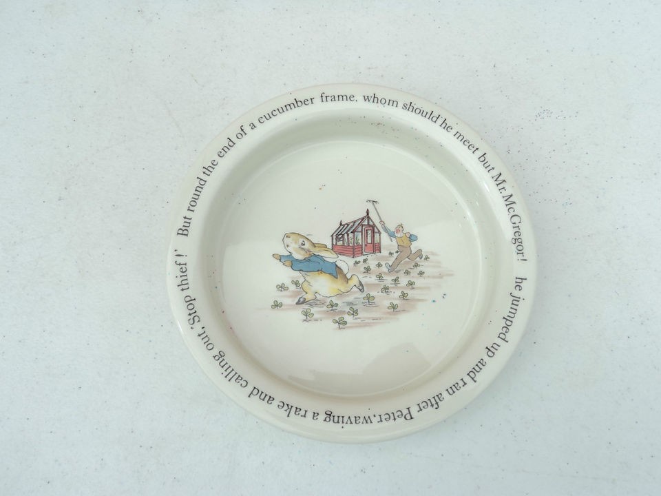 Wedgwood of Etruria & Barleston Peter Rabbit Sandwich Plates, Cup 