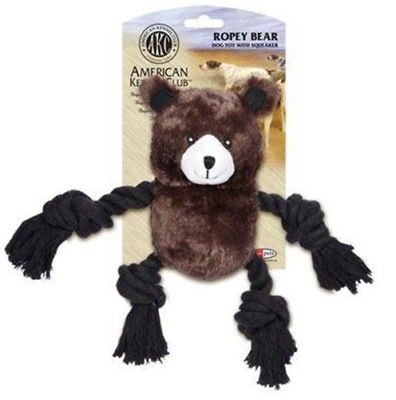 AKC ROPE LEGS BEAR   DOG PUPPY TOY   Youre Dog or Puppy Will LOVE 