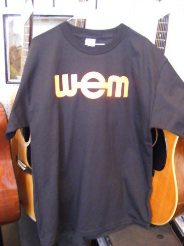 wem logo t shirt british vintage valve tube amp rare