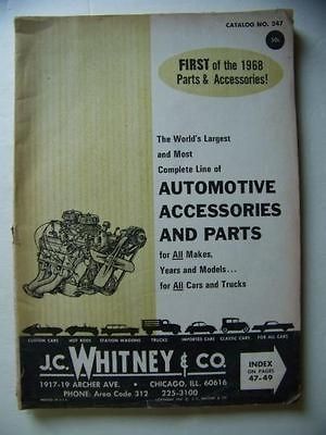 1960s Vintage J C Whitney Catalog Auto Parts Accessories