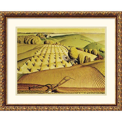 Grant Wood Fall Plowing, 1931 Framed Art Pri   Grant Wood Fall 