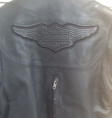 Harley Davidson Leather Jacket Vest Willie G Women Small USA MADE