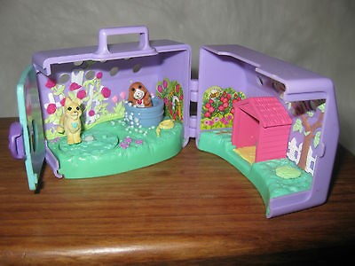 miniature animal polly pocket tonka purple playset 