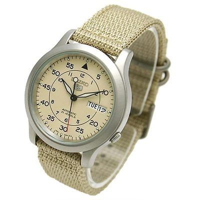 seiko 5 seiko military nylon snk803k2 watch 