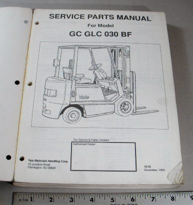 yale parts manual gc glc 030 bf forklift 1994 time