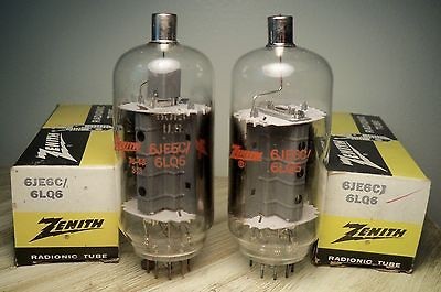 RADIO VACUUM TUBES 6JE6C / 6LQ6 ZENITH PR beam power amp ham radio 