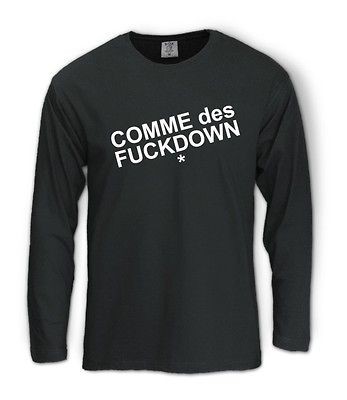 COMMES des FUCKDOWN Long Sleeve T Shirt VSVP ASAP Rocky A$AP Mob YOLO 