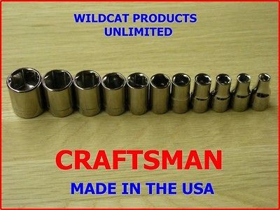 Newly listed CRAFTSMAN 1/4 DRIVE, 11 PIECES, 6 POINT SAE (INCH 