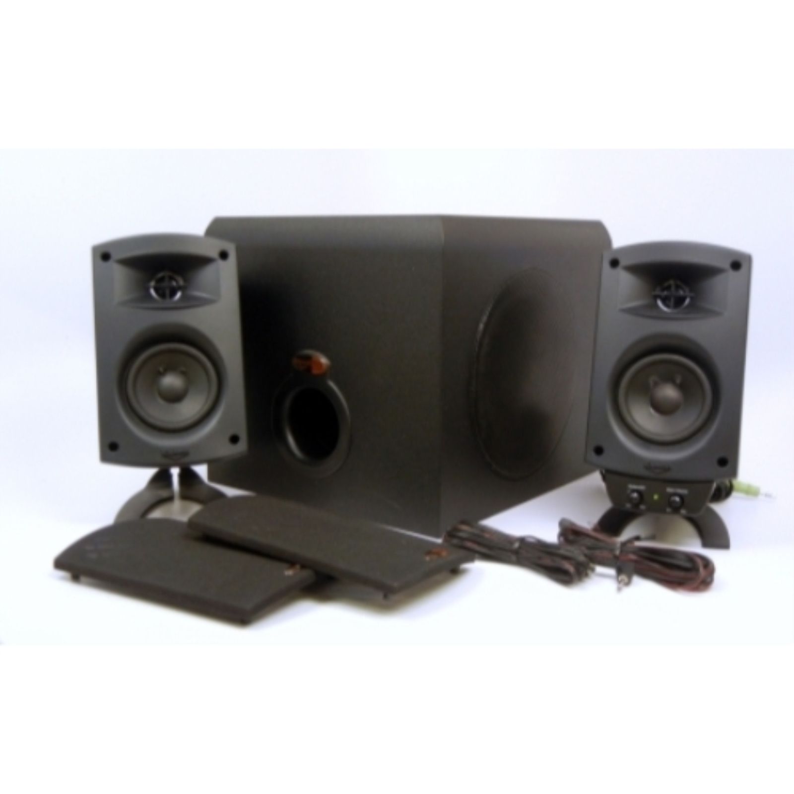 Klipsch ProMedia 2 1 Computer Speaker System 2 Speakers Subwoofer 