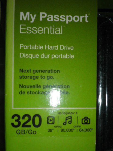 Western Digital My Passport Essential 320 GB External 5400 RPM