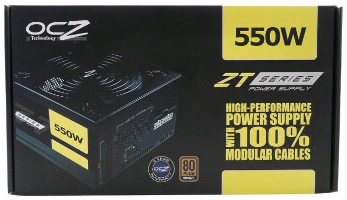 OCZ ZT Series 550W Fully Modular 80Plus Bronze High Performance Power 