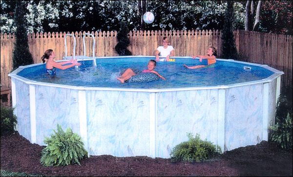 Lomart Lakeshore 10 x 15 Oval Above Ground Pool Pkg