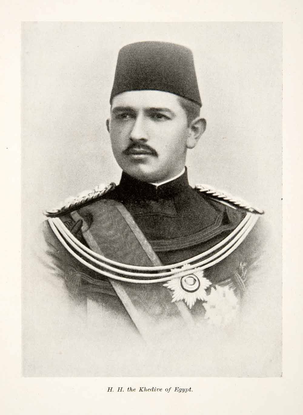 1897 Print Abbas II Hilmi Bey Pasha Last Khedive Egypt Sudan Highness 