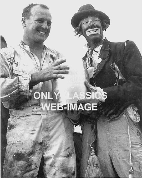 1965 A J Foyt Clown Auto Racing Trophy Photo Indy 500