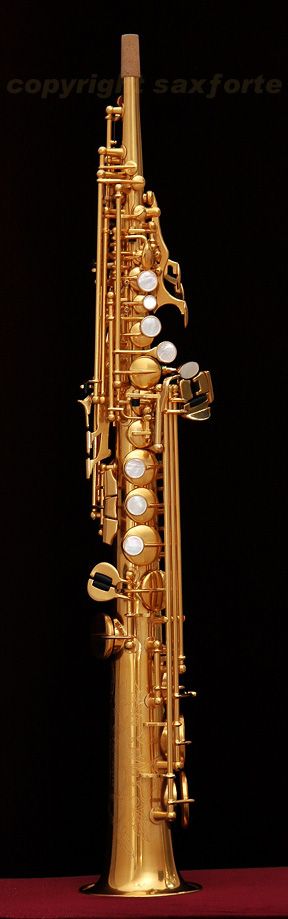   & CAZZANI R1 JAZZ ENGRAVED 24K GOLD PLATED SOPRANINO SAXOPHONE SAX